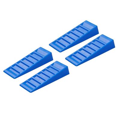 Oprijblokken - set van 4x - blauw - kunststof - 14.5 x 41.5 x 7.5 cm