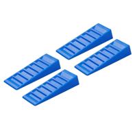 Oprijblokken - set van 4x - blauw - kunststof - 14.5 x 41.5 x 7.5 cm