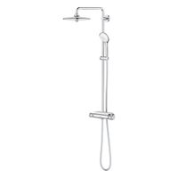 GROHE Euphoria Regendoucheset Opbouw- hoofddouche 26cm - massage handdouche rond - thermostatisch - chroom 27296003