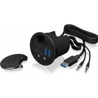 ICY BOX IB-HUB1403B hub & concentrator USB 3.0 (3.1 Gen 1) Type-A 5000 Mbit/s Antraciet