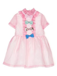 Hucklebones London robe à détails de nœuds - Rose