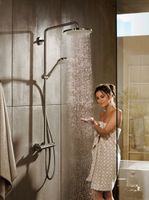 Hansgrohe Croma select s 280 showerpipe met thermostaat ecosmart chroom 26794000 - thumbnail