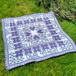 Rosina Plane - Mile Cross Sampler Baby Blanket CAL Ultra Violet Garenpakket