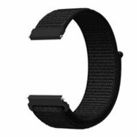 Sport Loop nylon bandje - Zwart - Samsung Galaxy Watch - 42mm - thumbnail