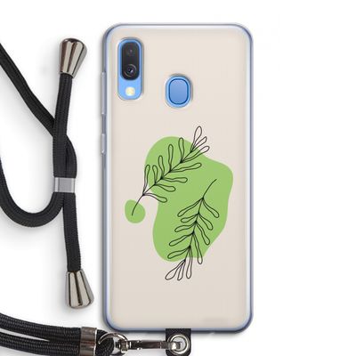 Beleaf in you: Samsung Galaxy A40 Transparant Hoesje met koord