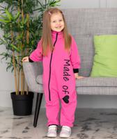 Thermal French Terry Jumpsuit Fuchsia