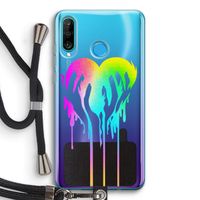 Hold My Heart: Huawei P30 Lite Transparant Hoesje met koord