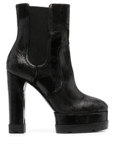 Casadei bottines Nancy à plateforme 120 mm - Noir