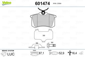 Valeo Remblokset 601474