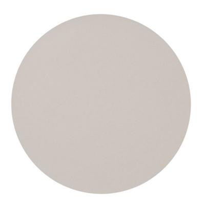Tafel Placemats lederlook - taupe - rond - D38 cm - tafel dekken - onderleggers