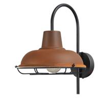 Masterlight Roestbruine industrie wandlampIndustria Grid 33cm roestbruin met zwart - 3045-05-25-06-C