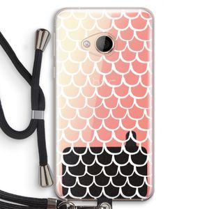 Dakpannetjes: HTC U Play Transparant Hoesje met koord