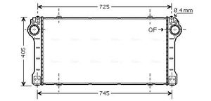 Intercooler, inlaatluchtkoeler TO4565