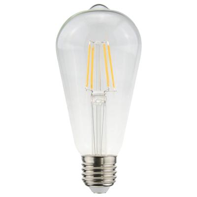 LED Filament lamp E27 - 4,5 Watt 470 Lumen - ST64 Edison - 2700K Warmwit licht - Dimbaar - Helder glas