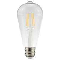 LED Filament lamp E27 - 4,5 Watt 470 Lumen - ST64 Edison - 2700K Warmwit licht - Dimbaar - Helder glas