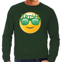 Irish emoticon / St. Patricks day sweater / kostuum groen heren - thumbnail