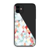 Gekleurde driehoekjes pastel: iPhone 11 Biologisch afbreekbaar hoesje