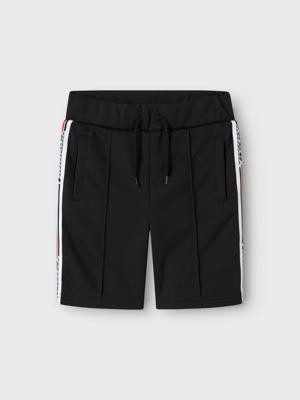 Name it zomer sweat short jongens - zwart - Nkmhakka