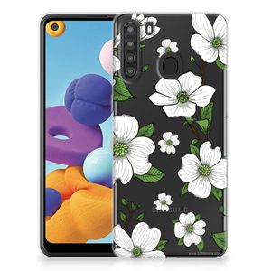 Samsung Galaxy A21 TPU Case Dogwood Flowers