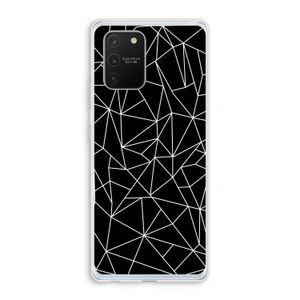 Geometrische lijnen wit: Samsung Galaxy S10 Lite Transparant Hoesje