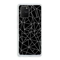 Geometrische lijnen wit: Samsung Galaxy S10 Lite Transparant Hoesje