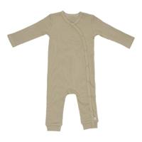 Little Dutch boxpakje met overslag Rib Olive-62-68