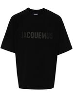 Jacquemus haut Le T-shirt Typo en coton - Noir