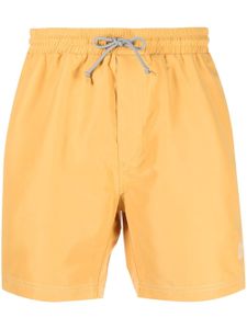 Brunello Cucinelli short de bain à taille mi-haute - Jaune