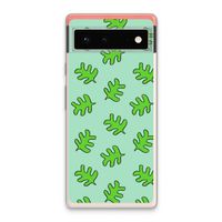 Groene blaadjes: Google Pixel 6 Transparant Hoesje