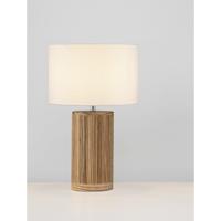 Lyora SchemerlampNau hout met witte kap - 9001074