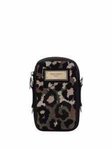 Dolce & Gabbana mini sacoche à imprimé camouflage - Noir