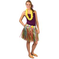 Hawaii rokje multi kleuren, 45 cm