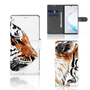 Hoesje Samsung Galaxy Note 10 Watercolor Tiger