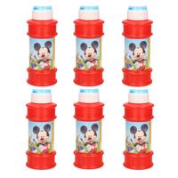 Disney Mickey Mouse bellenblaas - 6x - met spelletje - 175 ml - voor kinderen
