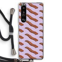 Bacon to my eggs #2: Sony Xperia 1 III Transparant Hoesje met koord