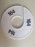 Maatring 11 cm wit/zwart 164