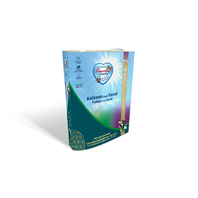 Renske Vers Vlees gestoomd Kalkoen Eend hond natvoer 10x395gr
