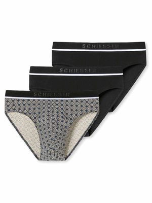 Schiesser - 95-5 - Rio Slip - 3 pack - zwart, Maat:M
