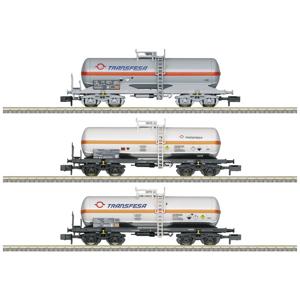 MiniTrix 18267 N 3-delige set ketelwagens TRANSFESA van de RENFE