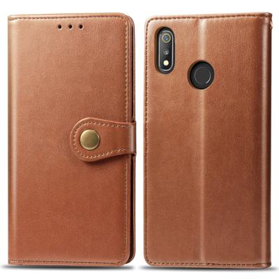 Retro effen kleur lederen gesp mobiele telefoon bescherming lederen draagtas met Lanyard & fotolijstjes & kaartsleuf & portemonnee & beugel functie vo