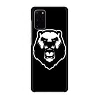 Angry Bear (black): Volledig geprint Samsung Galaxy S20 Plus Hoesje