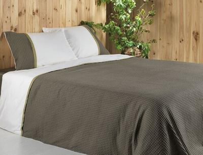 Dommelin Dommelin Dekbedovertrek Bari Percal 200tc Leem-Brons 140x200/220 cm