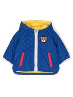 Moschino Kids manteau à design matelassé - Bleu - thumbnail