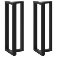 Bartafelpoten 2 st T-vormig 40x35x(110-111) cm staal zwart
