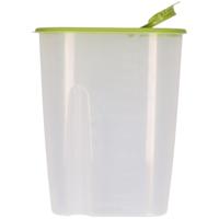 Voedselcontainer strooibus - groen - 2,2 liter - kunststof - 20 x 9,5 x 23,5 cm - thumbnail