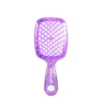 UNbrush Detangling Hair Brush Mini Glitter- Amethyst