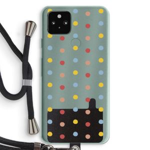Bollen: Pixel 5a 5G Transparant Hoesje met koord