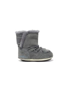 Moon Boot Kids bottines à empiècement en fourrure artificielle - Gris