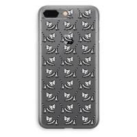 Zwarte poes: iPhone 8 Plus Transparant Hoesje Zwarte poes: iPhone 8 Plus Transparant Hoesje