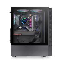 Thermaltake CA-1X3-00M1WN-00 Midi-tower Gaming-behuizing Zwart 3 voorgeïnstalleerde LED-ventilators, Zijvenster - thumbnail